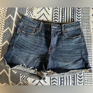 American eagle Tomgirl midi jean shorts